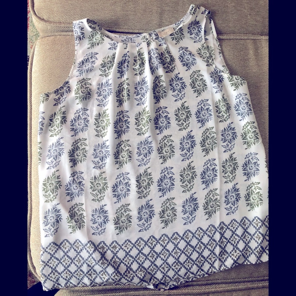 Loft poly tank top